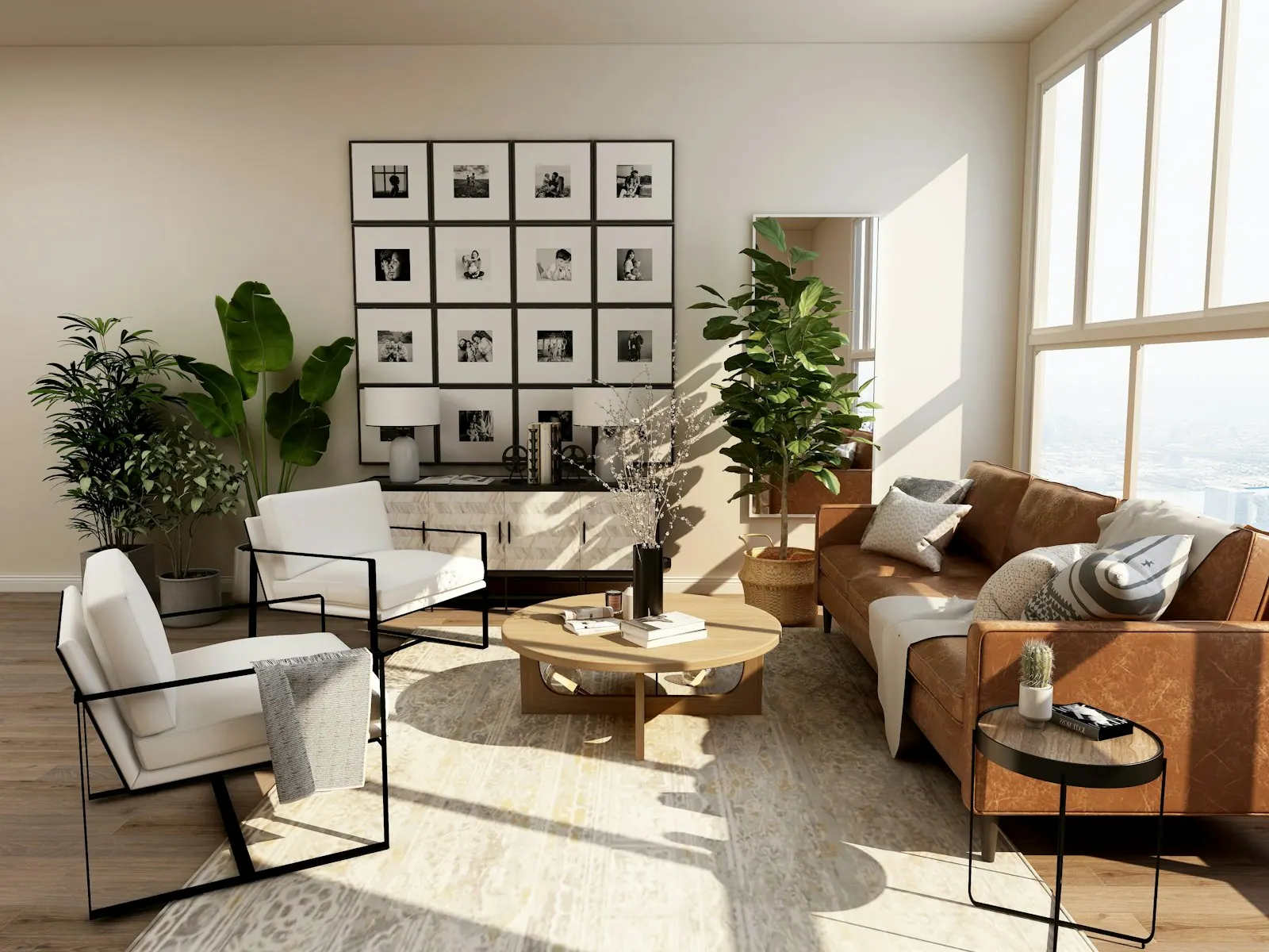 Interior of a completed residence